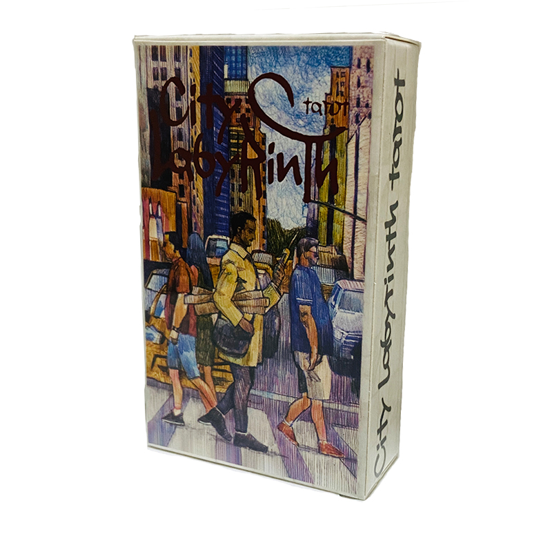 Tarot Cards Deck With Guidebook - Cartes de Tarot City Labyrinth, jeu