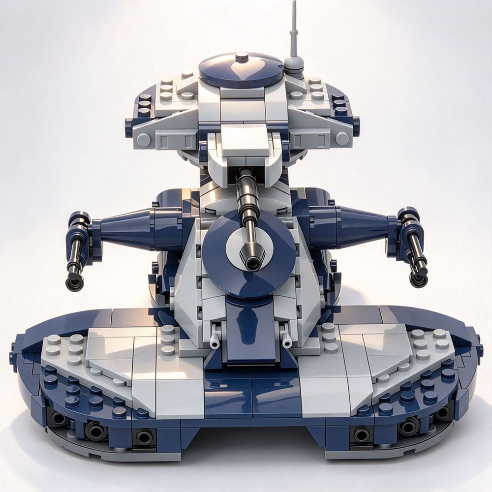 Lego Compatible Military Tank - Accessoires de film Star Wars classiques