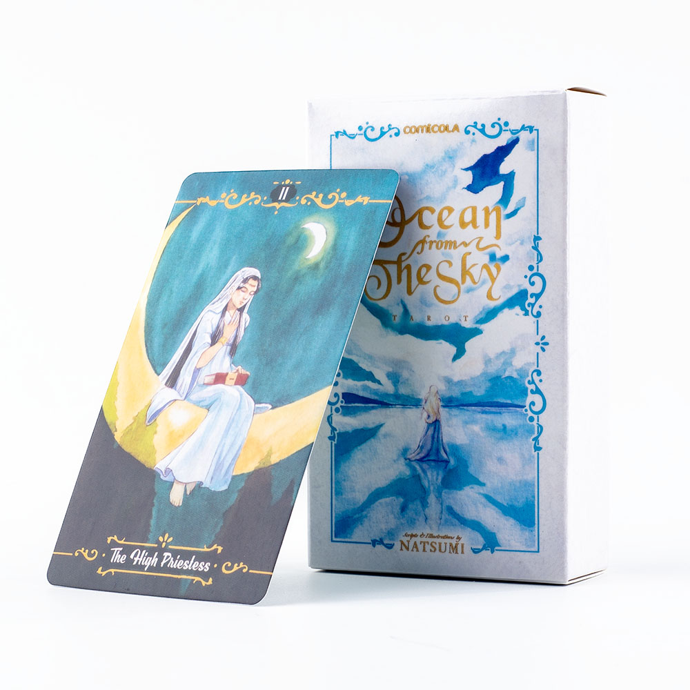 Tarot Cards Deck With Guidebook - Jeu de tarot aquarelle peint à