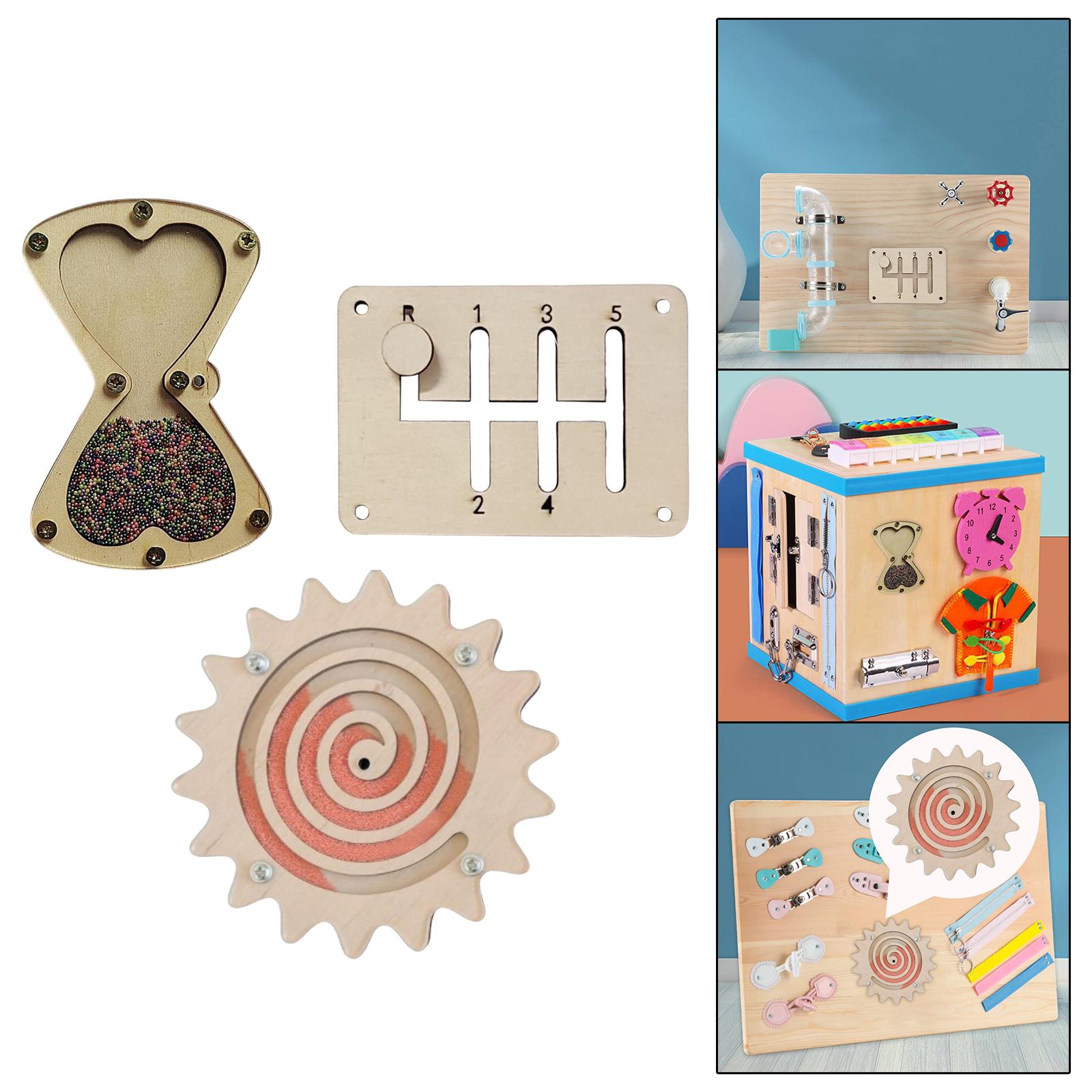 Accessoire pour tableau d'acti - Montessori Wooden Busy Board Toddler avis et prix