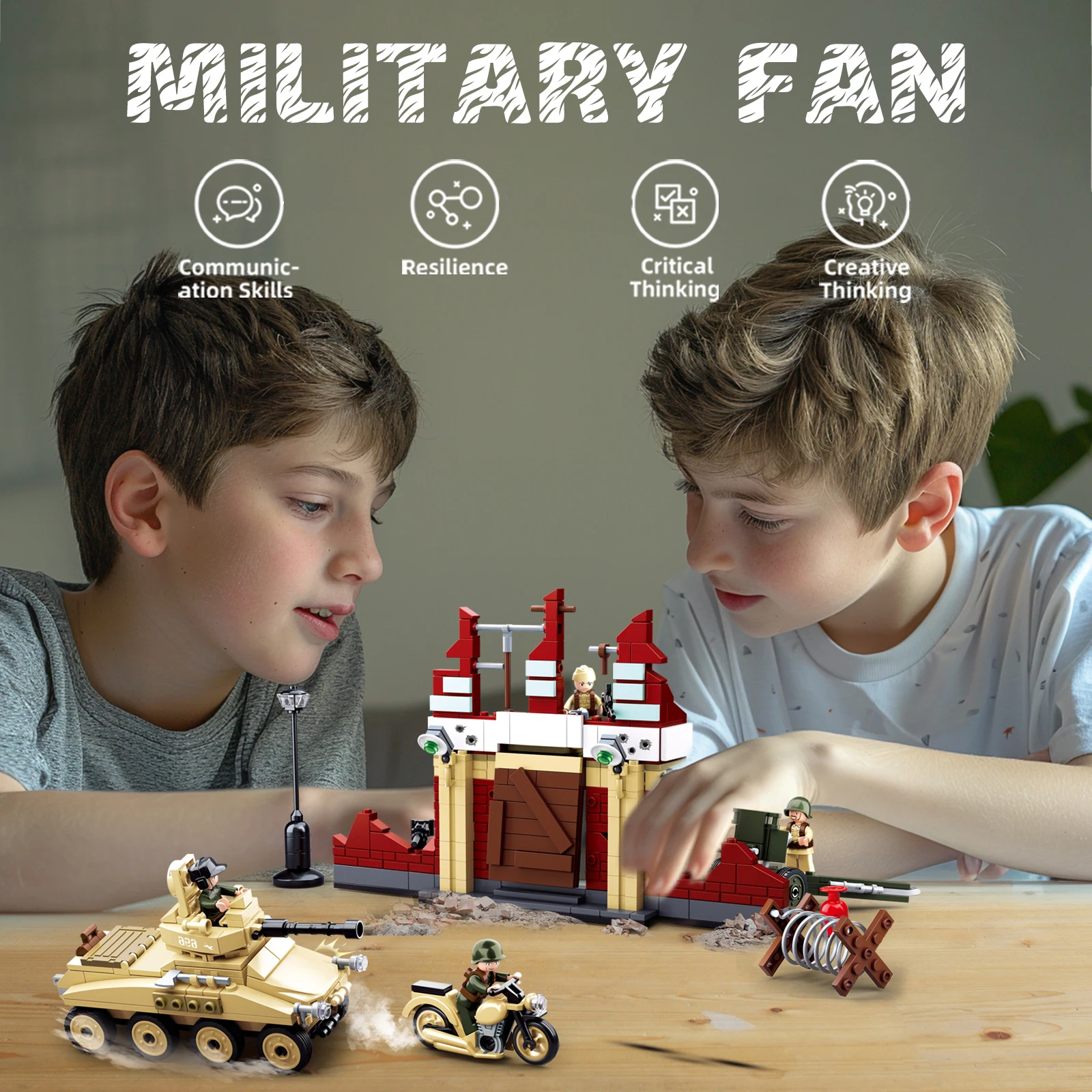 Ensemble de blocs de construct - Lego Compatible Military Tank avis et prix